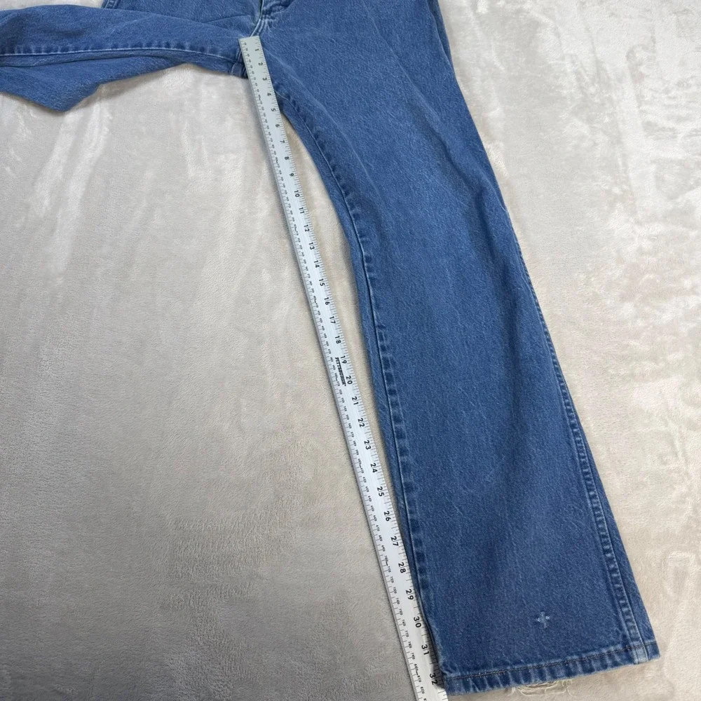 Wrangler Jeans 13MWZ Cowboy Cut Mens 36x34 Blue Cotton Denim Western Workwear